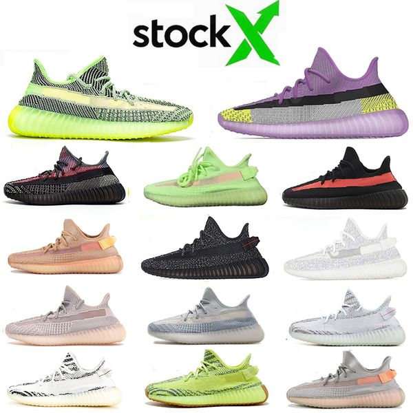 

asriel flax yecheil tail light reflective running shoes cinder cloud white clay gid glow zebra bred men womens sneaker sneakers trainer