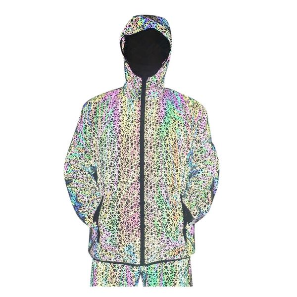 

2020 jacket men new fashion brand couple colorfu reflective clothing running hip hop erkek mont chaquetas hombre veste homme, Black;brown