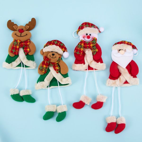

new year christmas pendants santa claus snowman reindeer bear xmas tree hanging ornaments gifts for home decoration