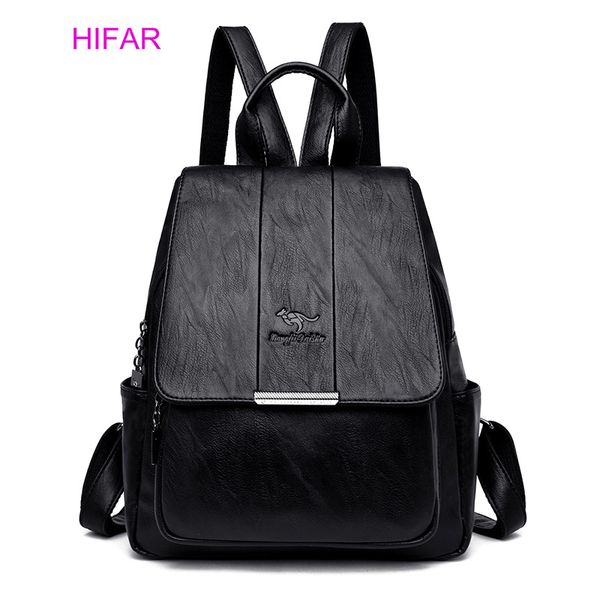 

women's backpack leisure rucksack pu leather mochila girls vintage bags travel handle backpacks fashion daypack