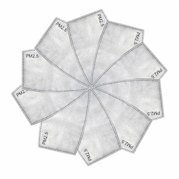 

dhl ship mask pad non-woven fabric 5 layer pm2.5 activate carbon filter mask-replaceable layers for faprotective products qax7x2