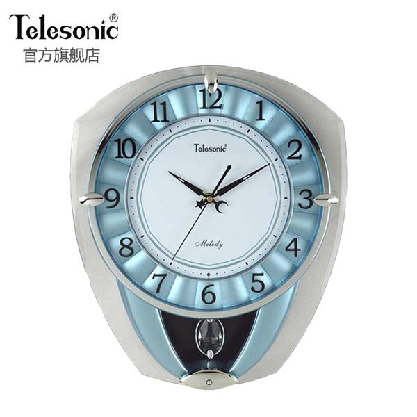

modern creative pendulum clock wall home decor living room music swinging glass crystal 3d clocks wall watch relogio gift fz311
