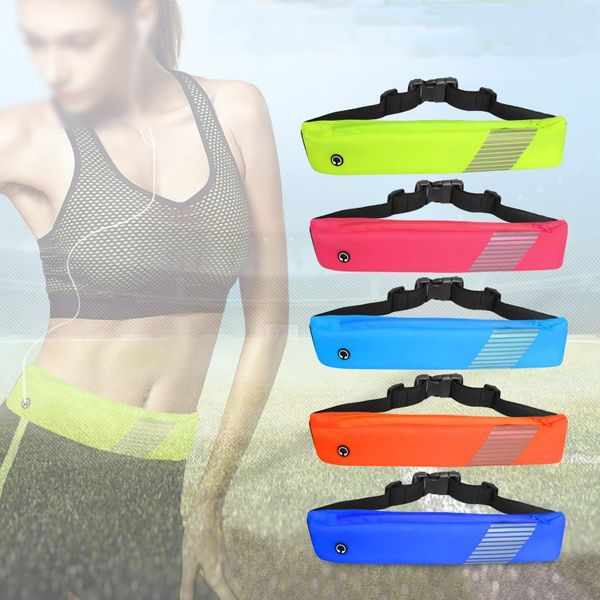 

outdoor waist pack fitness tpu adjustable phone waist bag multifunctional running equipment skinny sports pocket for men women