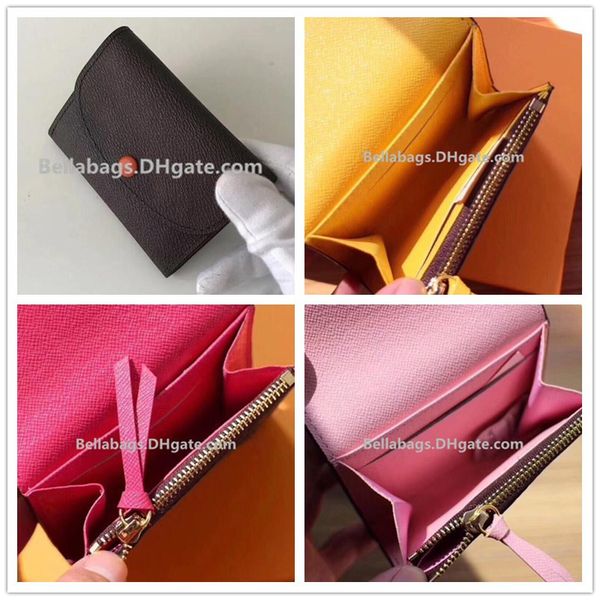 

short wallets original box women brand designer wholesale discount drop shipping, Red;black