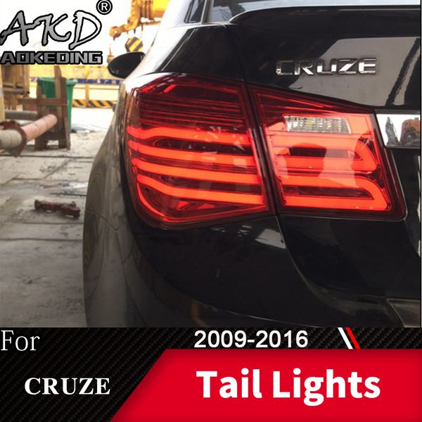 

tail lamp for cruze 2009-2016 cruze sedan led tail lights fog lights day running drl tuning cars accessories