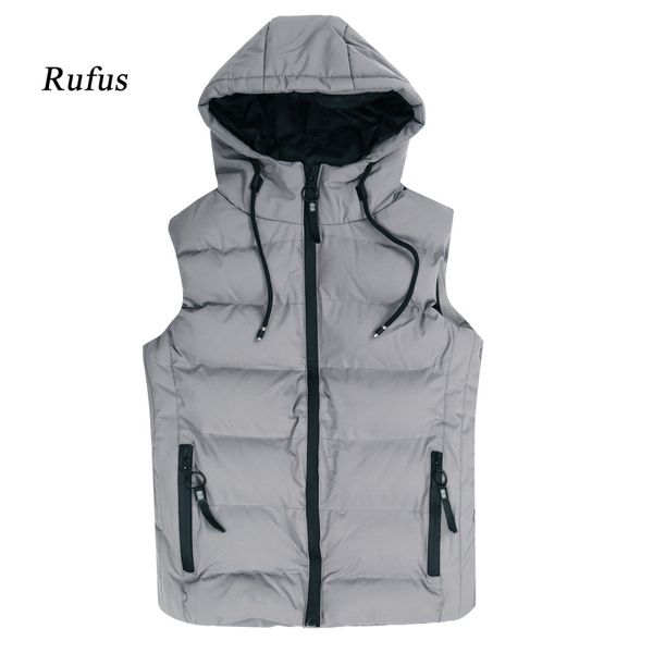 

mens vest winter jacket men sleeveless jacket men hoodie wasitcoat cotton casual overcoat fashion tactical vest, Black;white