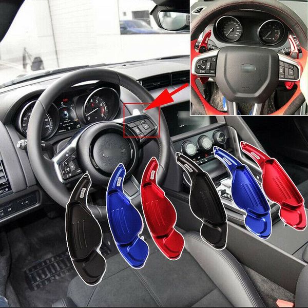 

2pcs car steering wheel shift paddle shifter extension for jaguar f-type 2013-19