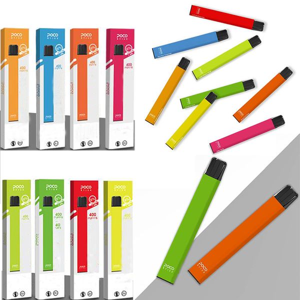 

ПОКО Стик Одноразовые устройства Пустые стручки Стартовые наборы картриджей 1,4 мл Упаковка 300mAh Аккумулятор Vape Наборы POCO Стик 8 цветов