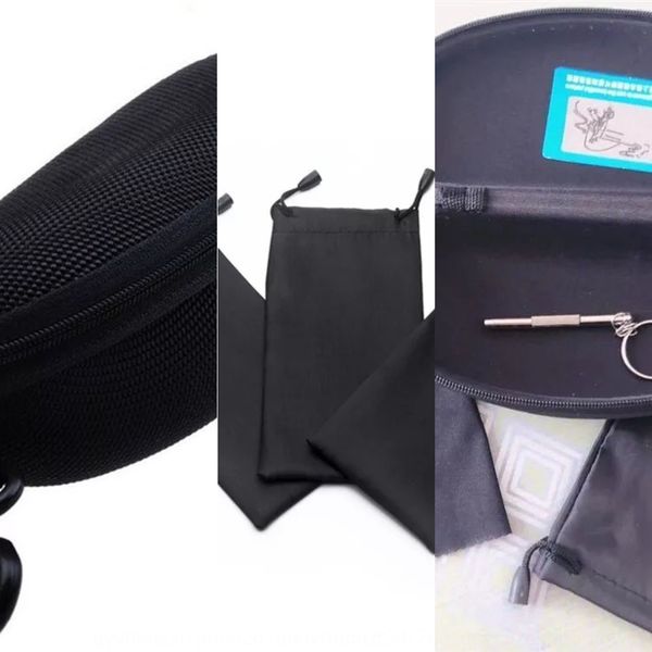 

zipper black adhesive hook sun box anti-pressure case sun glasses case universal sunglasses box