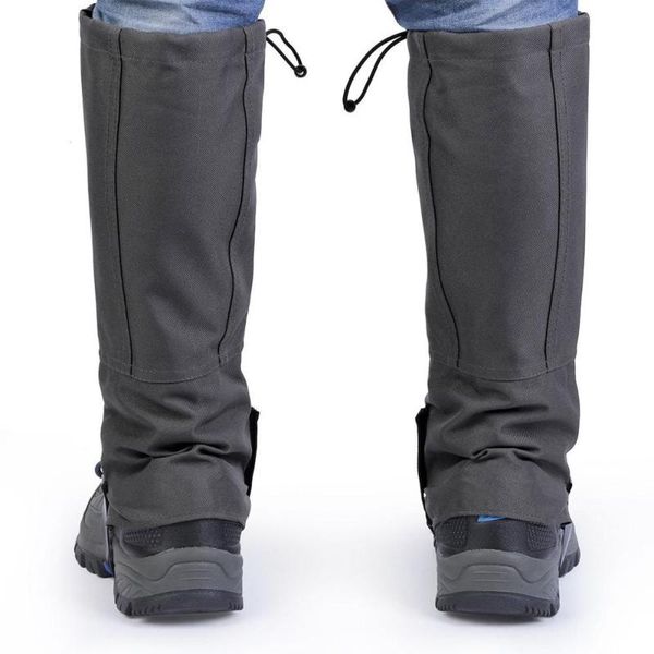

outdoor hiking waterproof gaiters hiking leggings snow climbing leg protection guard sport safety skiing shoes cover, Black