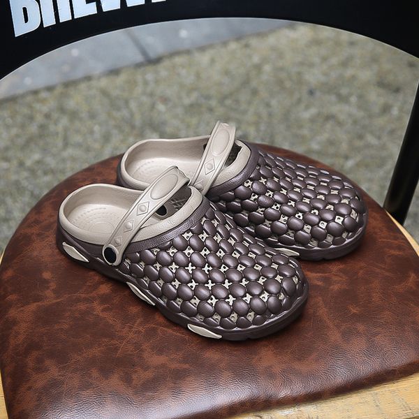 

2020 new couple sandals hole shoes slippers hole garden shoes beach leisure sandals