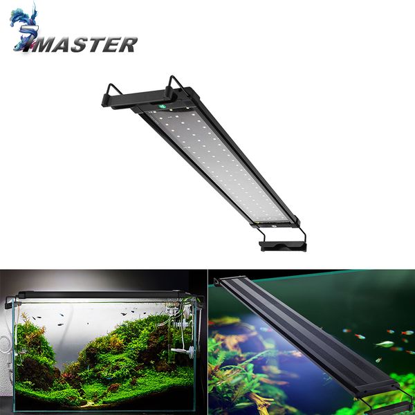 

29-72cm aquarium led lighting aquatic plant lighting fish tank light lamp with extendable brackets fits for aquarium