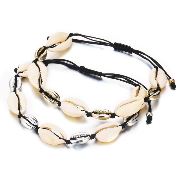 

hawaiian style shell charm bracelets & bangles gorgeous gold color bracelet femme for women jewelry personalized bracelet, Golden;silver