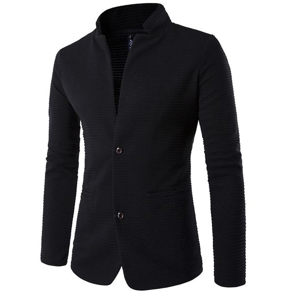 

solid color mens designer blazers fashion slim single breasted two buttons panelled mens blazers casual males clothing, White;black