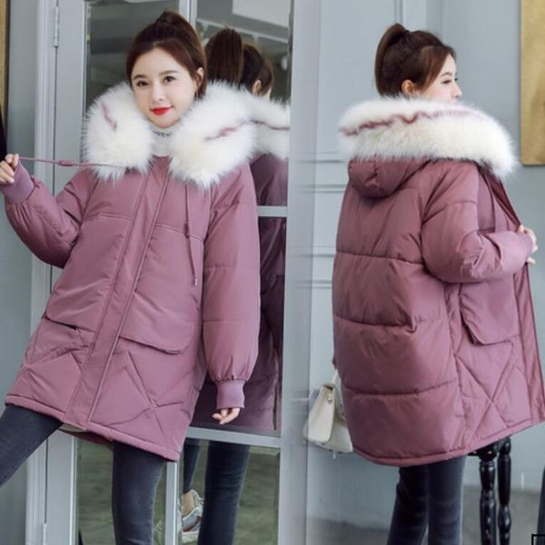 

winter women designer down jackets brand parkas for womens down coats luxury hoodie thick female jackets 6 colors size m-3xl, Black