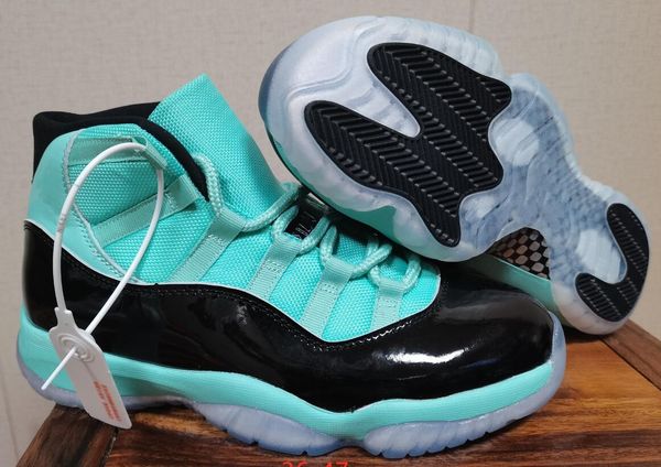 

2020 new jumpman 11 xi light green black fluorescent green men's fashion basketball shoes for 11s sports sneakers trainers shoe