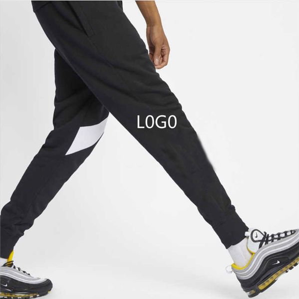 

l0g0 designer jogger pants new arrival mens brand sports pants full length casual active men trouser casual 2020 new arrival, Black