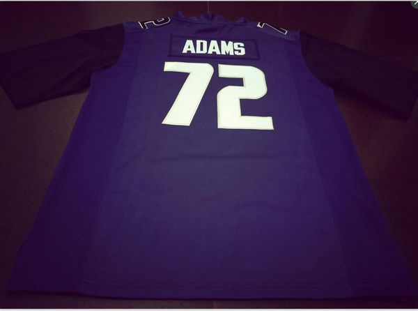 

custom men youth women#72 trey adams washingtonn huskies football jersey size s-5xl or custom any name or number jersey, Black