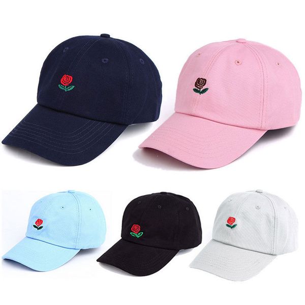 

casual mens women flower embroidery baseball cap hip-hop hat adjustable snapback sport unisex, Blue;gray