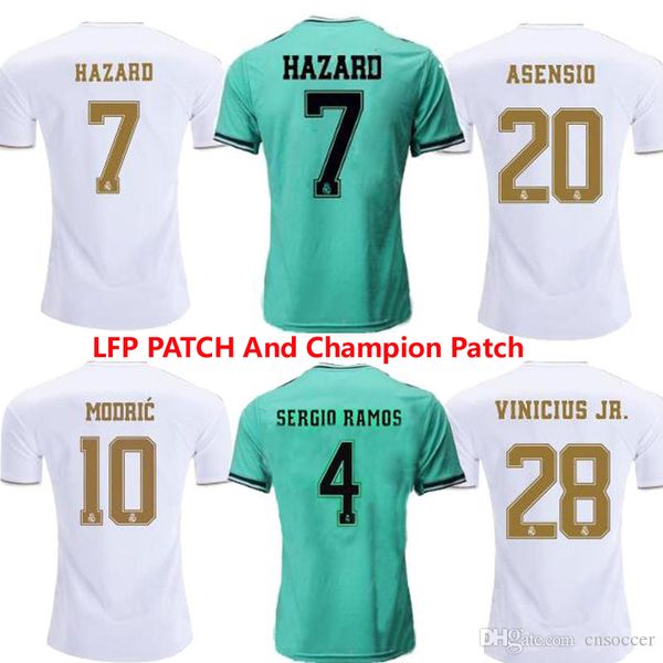 

Real Madrid Jersey Jovic MODRIC MARIANO ASENSIO BALE MARIANO Champion league 18 19 football shirts HAZARD 7 camisetas