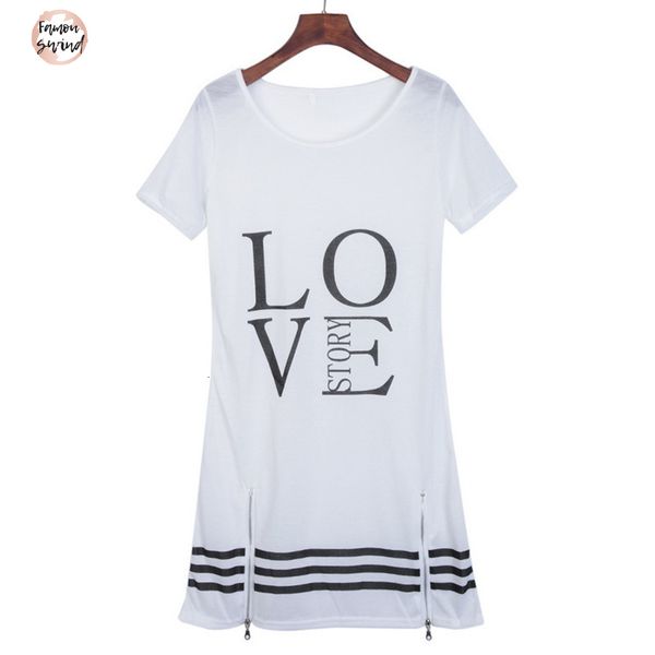 

dresses o neck summer t shirt dress print short sleeve casual streetwear sundress plus size loose s 5xl designer clothes, Black;gray