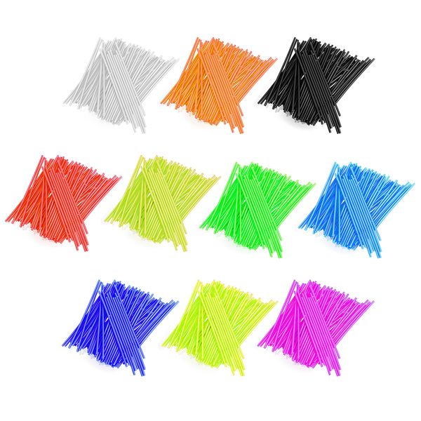 

72pcs motorcycle dirt decoration motocross wheel spoke wraps rims skins protector covers decor motorbike decoration 11.11 deals