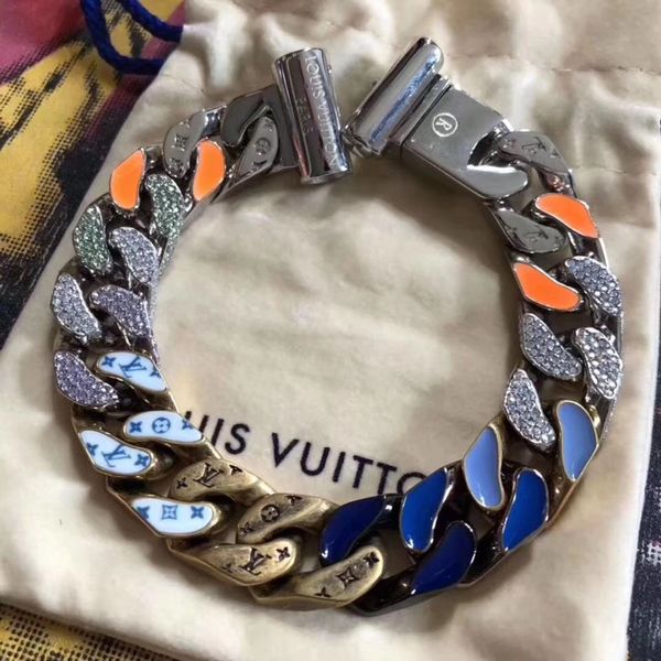 

2020 fashion jewelry stainless alloy bracelets bangles pulseiras bracelets for man women with gift box adi-j5a, Golden;silver