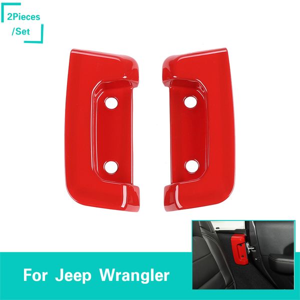 Rear Door Lock Inside Decorative Cover Red For Jeep Wrangler Jl