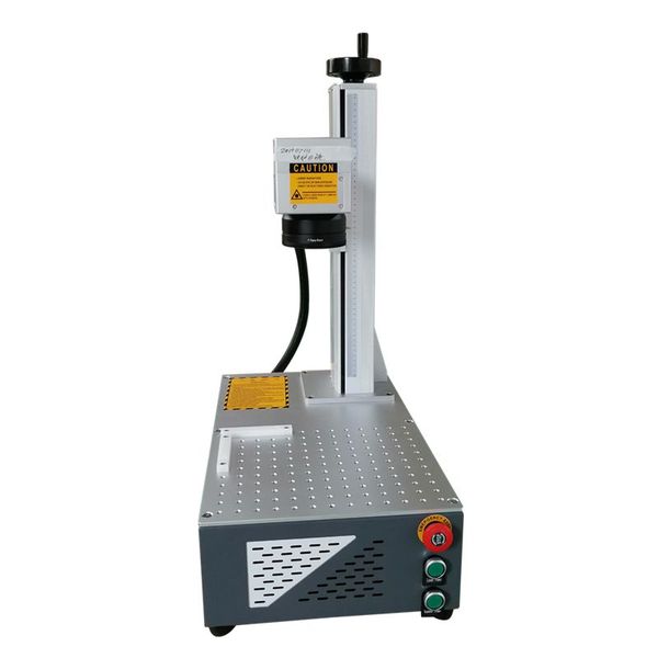 

200*200mm metal marking machine china 30w 20w split raycus fiber laser marking machine price rotary optional