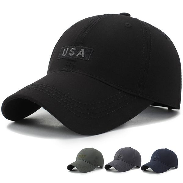 

mens brand usa embroidery baseball caps cotton summer cap for women bone gorras black dad hats casquette washed snpback, Blue;gray