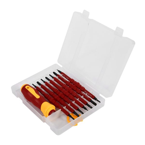 

7 in 1 quick screwdriver set insulating two-headed ratchet senior repair tool pld