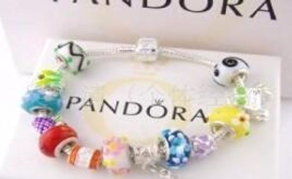 

a21 charm bracelets 925 silver pandora bracelets come with box,pouch 2019 ing, Golden;silver