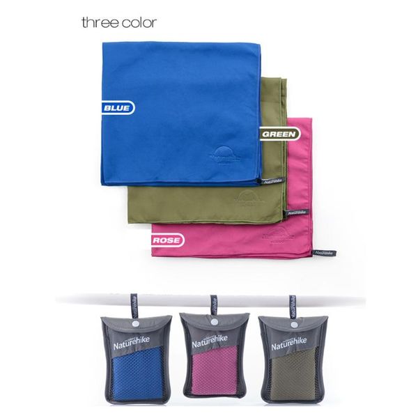 

naturehike microfiber sports towel portable quick-drying travel jogger cloth soft swimming running beach gym washcloth 40*80cm