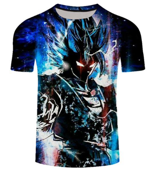 

аниме мультфильм dragon ball z saiyan vegeta новый ребенок гоку футболка женщины мужчины лето мужская 3d печати с коротким рукавом crewneck, White;black