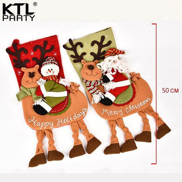 

ktlparty 50cm christmas stocking sock children gift bag