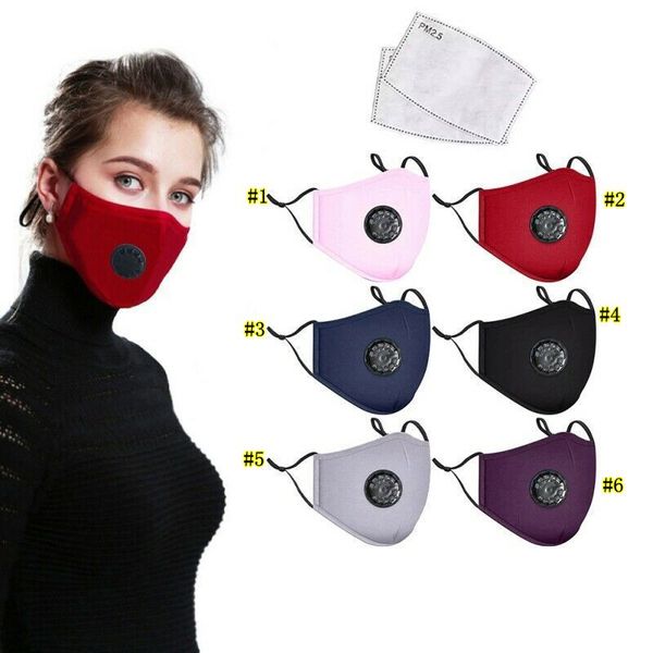 

Face Masks Fashion Unisex Breath Valve PM2.5 Mouth Mask Anti-Dust Anti Pollution carbon withouy filter respirator Mouth-muffle MMA3320B