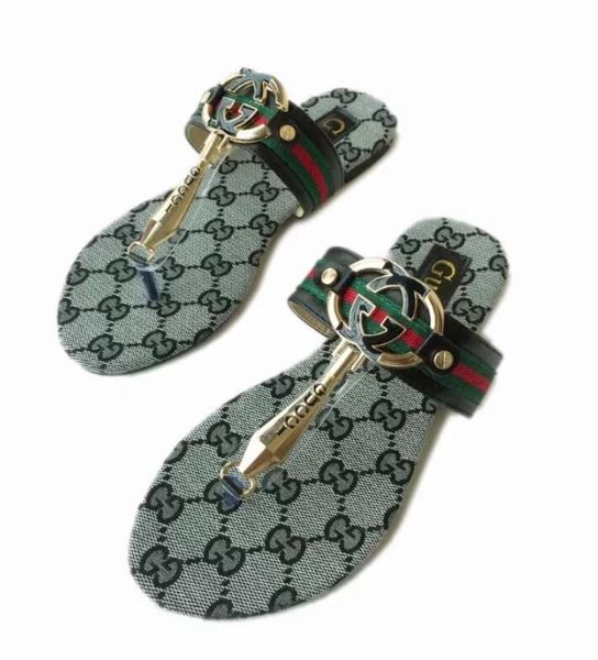 

three-dimensional embroidery letter ladies slippers fashion flat women's shoes