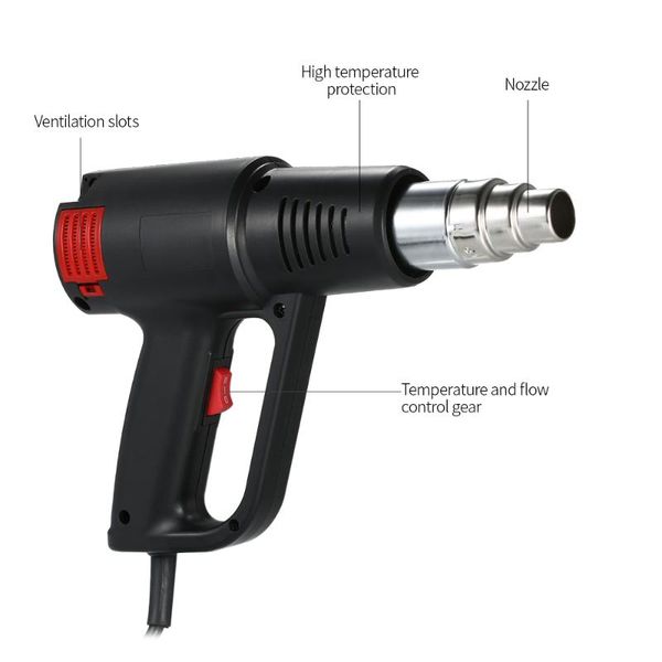 

handheld 2000w heating air gun soldering station electric blower heat gun blower adjustable temperature