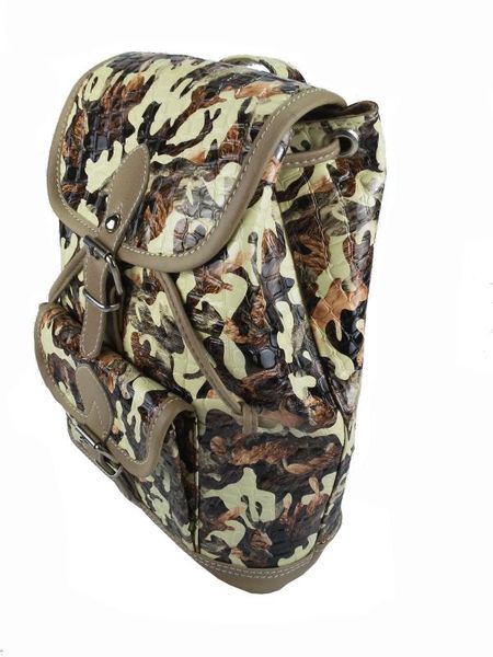 

handmade camouflage pattern backpack (unisex