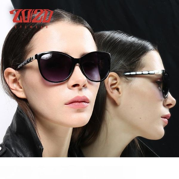 

20 20 brand design women cat eye sunglasses female retro style polarized glasses shades uv400 oculos de sol feminino pl337 mx190723, White;black