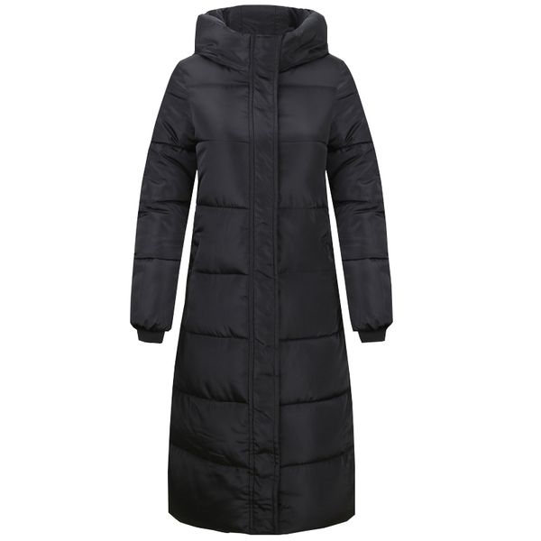 

b2770 autumn winter 2019 new women fashion thickening big size long style cotton-padded clothes coat wholesale, Tan;black