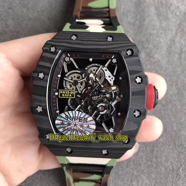 

kv top version rm 35-01 rafael nadal ntpt carbon fiber case japan nh механический скелет циферблат rm35-01 мужские часы каучуковый ремешок с, Slivery;brown