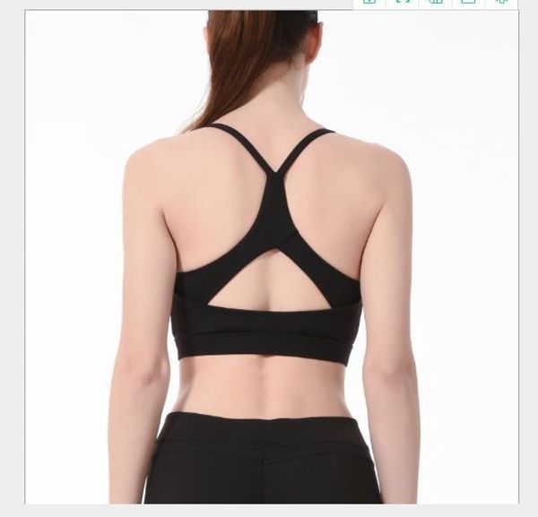 

designer sports vest fashion bra casual yoga female unerwear shockproof casual clothing solid color women, Black;white