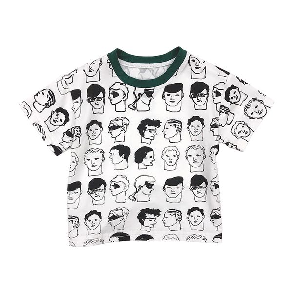 

wlg baby boys топы лето белый мультфильм печатных короткий рукав футболки дети повседневная одежда для 1-6 лет, Blue
