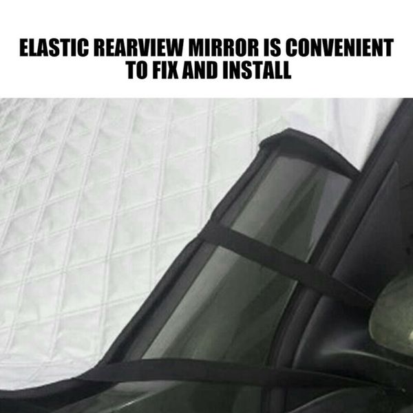 

car windshield snow cover winter ice frost guard sun shade strong protection new