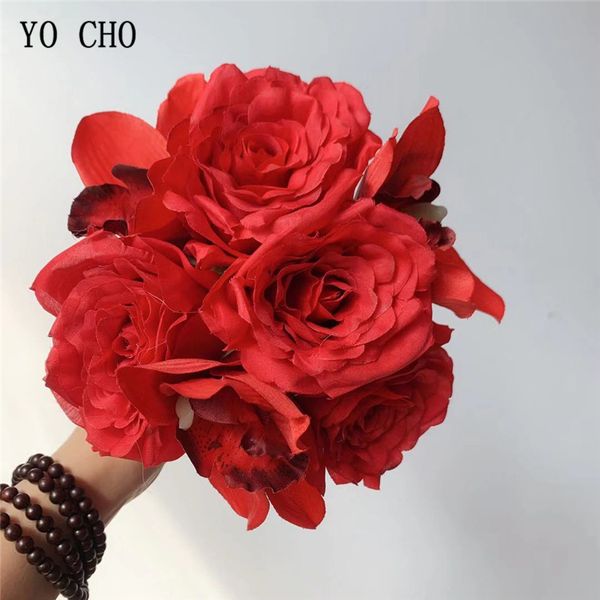 2019 Yo Cho Silk Rose Orchid Artificial Flowers For Home