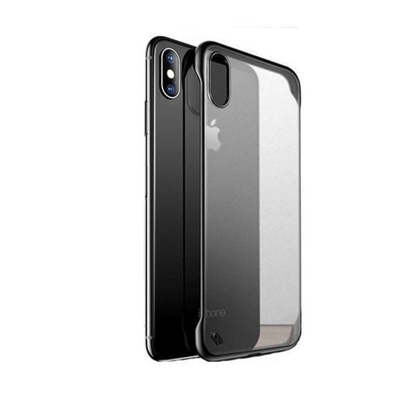 

2019 for iphone xs frameless case with strap lanyard transparent phone case hard back cover for iphone x case