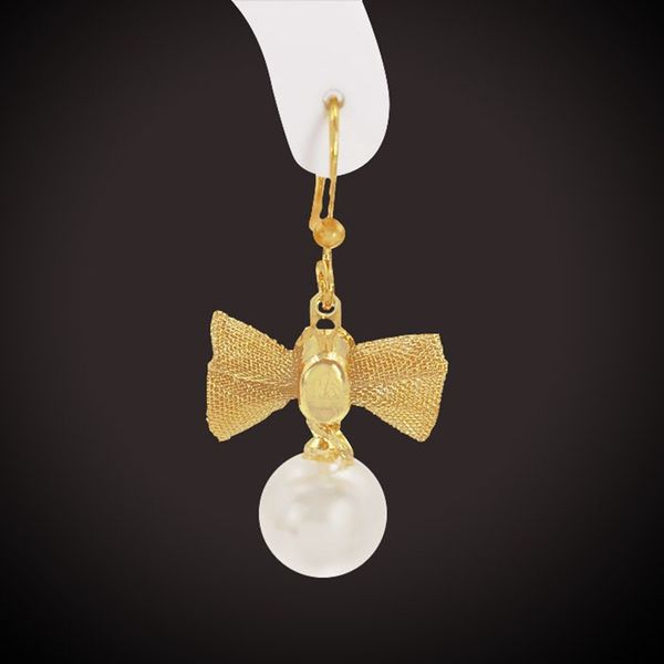 

minimalist white simulation pearl ball stud earrings delicate small earrings bow piercing, Silver