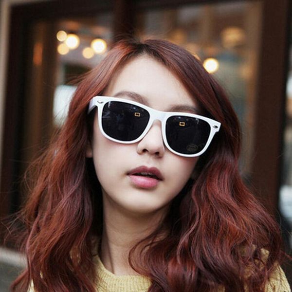 

new fashion square vintage hd lens sunglasses mens women rivets metal design retro sun glasses gafas oculos, White;black