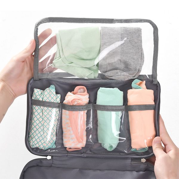 

multi-functional storage bag portable waterproof bra underwear storage organizer for travel closet 2019ing